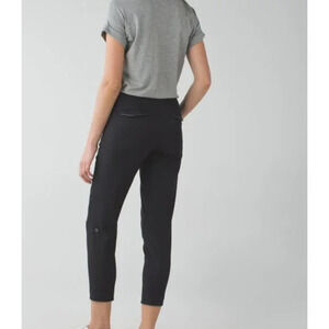 Lululemon &Go City Trek Trouser Pants Mid Rise Women's Black Size 10